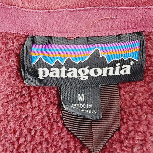 Patagonia Better Sweater Women's Fleece Jacket Burgundy Red Winter Ski Top P4032 - Picture 5 of 8